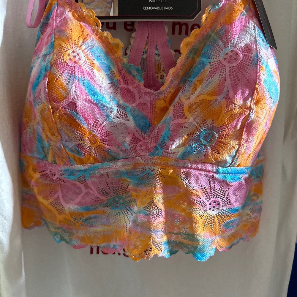 Longline lace bralette